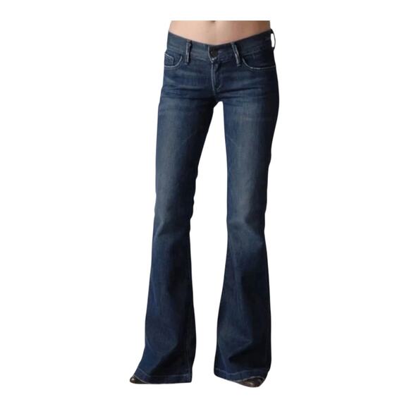 Goldsign VTG Jeans Women’s Flare Denim Preppy Distressed Sample 28 Y2K - Picture 1 of 11